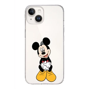 Printify Apple iPhone 14 Plus Uyumlu Kapak Mickey Mouse Tasarımlı Şeffaf Silikon Kılıf