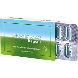Pasila Passiflora 450 mg 10 Kapsül