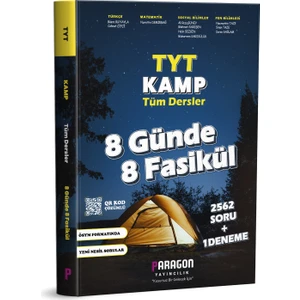Paragon Yayıncılık 2023 TYT Kamp Tüm Dersler 8 Günde 8 Fasikül