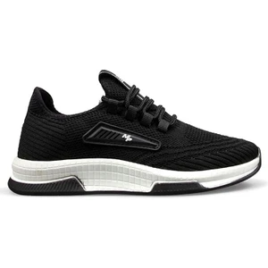 M.p 231-2346 Siyah-Beyaz Bağcıklı Triko Comfort Taban Ultra Hafif Günlük Spor Ayakkabı