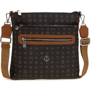 Bilik Deri Monogram Siyah/taba Kadın Çapraz Askılı Çanta Mtş 269-MN