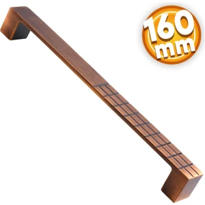 Bihter Desenli Mobilya Mutfak Dolabı Çekmece Dolap Kapak Kulpu Kulbu Antik Bakır 160 mm Metal Kulp