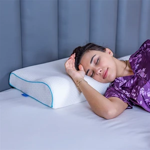 Simple The Pillow Boyun Destekli Visco Yastık Boyun Fıtığı Boyun Düzleşmesi Için Ortopedik Boyun Yastığı 60*40*11*8