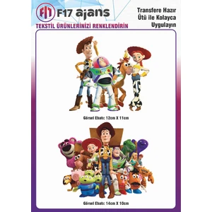 F17 Ajans Ütü Ile Yapışan Tekstil Baskı Görseli Oyuncak Hikayesi Toy Story