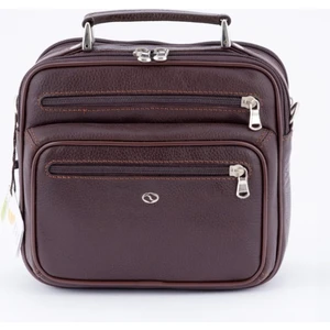 Shop GG 124 Model Yatay Basın Çantası, El Çantası, Omuz Çantası Kahve