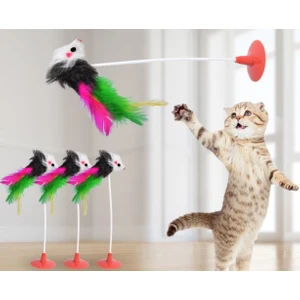 Vantuzlu Fare Kedi Oyuncağı
