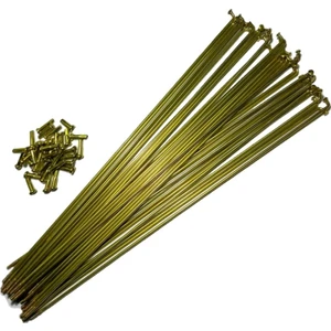 Hsgl Bisiklet 2mm 255 mm Gold Sarı Jant Teli Bisiklet Jant Teli