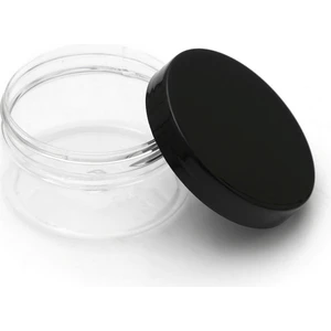 Şeffaf Pet Plastik Kavanoz Siyah Kapak 100 ml 5 Adet