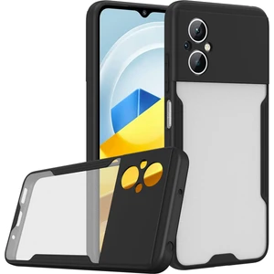 Caseart Xiaomi Poco M5 ile Uyumlu Kılıf Kamera Korumalı Colorful Silikon Kapak - Siyah