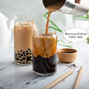 Krd Home 2'li Borosilikat Yuvarlak Cam Bardak 380 ml