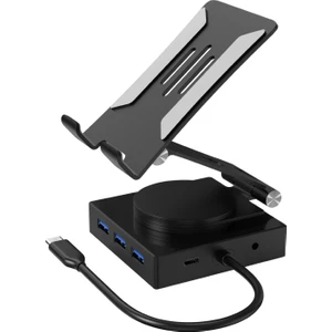 Tablet Standlı 360 Dönebilen 10 In 1 Hub USB HDMI VGA Sd/tf Çoklayıcı Stand