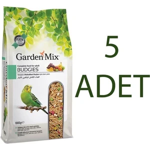 Garden Mix  Platin Meyveli Muhabbet Kuş Yemi 1kg x 5 Adet