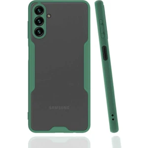 Caseart Samsung Galaxy A04S ile Uyumlu Kılıf Kamera Korumalı Colorful Silikon Kapak - Yeşil