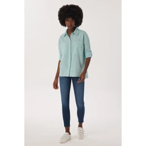 Lee Cooper Mındy Kadın Dokuma Gömlek Mınt