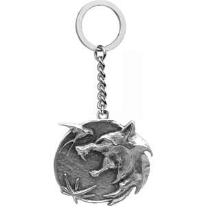 Herşey Nota The Witcher Kurt Kabartmalı Madalyon Anahtarlık