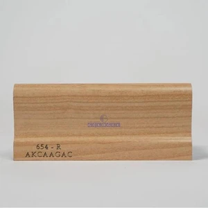 6 cm Süpürgelik Koyu Akça Ağaç  (1.25 mt - 2 Boy)