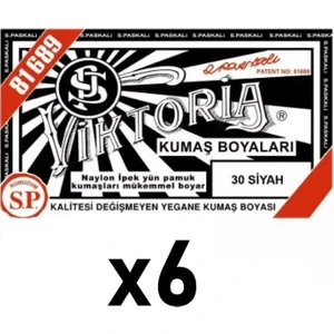 Kumaş Boyası Siyah x 6 Adet