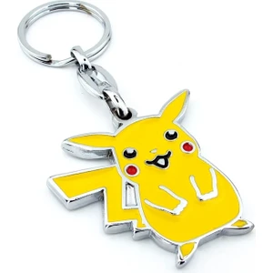 Herşey Nota Pikachu Pokemon Sarı Renkli Metal Anahtarlık