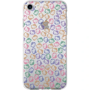Printify Apple iPhone 8 Uyumlu Kapak Hello Kitty Tasarımlı Şeffaf Silikon Kılıf