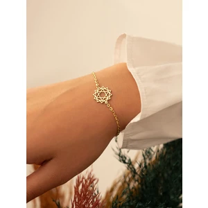 Dkmn Silver Kalp Çakra Gümüş Bileklik Kadın Gümüş Bileklik
