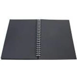 Siyah Yapraklı Defter 17X24 40 Yaprak Side