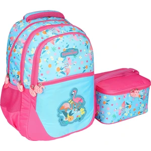 Mavi Flamingo Ilkokul Çantası Beslenme Çantalı 1350-19