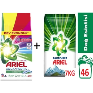 Parlak Renkler 9 kg + Dağ Esintisi Beyazlar İçin 7 kg  Toz Çamaşır Deterjanı