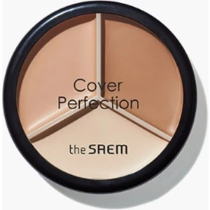 The Saem Cover Perfection Triple Pot Concealer 02 Contour Beige