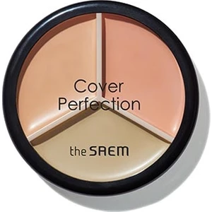 The Saem Cover Perfection Triple Pot 3'lü Kapatıcı Paleti - 01 Correct Beige