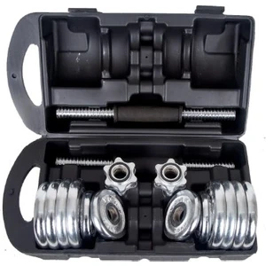 Ckspor 20 kg Krom Dumbell Seti Çantalı Döküm Plaka Dambıl Seti  CKS20