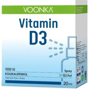 Vitamin D3 1000 Iu Organik Zeytinyağlı 20 ml