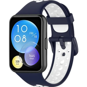 Nezih Case Huawei Watch Fit 2 Uyumlu A+ Kalite Delikli Nike Spor Jel Silikon Kordon/strap