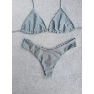 Buz Beyazı Üçgen Tanga Bikini