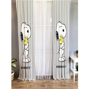 Köpek Desenli Çocuk Odası Fon Perde
