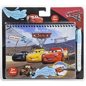 Magic Water Painting Lisanslı Disney Cars Şimşek McQueen Özel Sulu Kalem ile Sihirli Boyama Kitabı