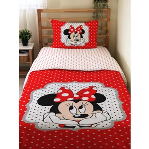 Çift Taraflı Mickey Mouse Desenli ÇARŞAFSIZ Baskılı Tek Kişilik Nevresim Takımı
