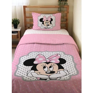 Çift Taraflı Mickey Mouse Desenli Çarşafsız 2'li Takım Baskılı Tek Kişilik Nevresim Takımı