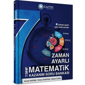 Çanta Yayınları 7.Sınıf Matematik Zaman Ayarlı Kazanım Soru Bankası 2022