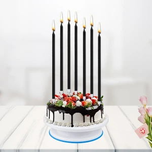 Siyah Mum 6 Li 20 cm