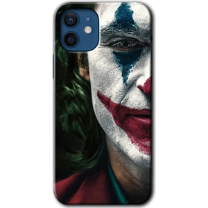 MRC İletişim iPhone 12 Mini Kılıf Hd Desen Baskılı Arka Kapak + Temperli Cam - Joker