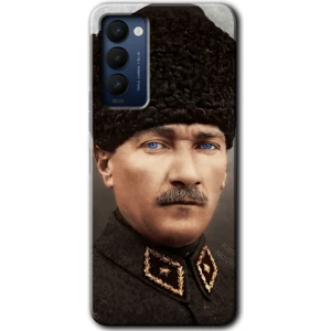 MRC İletişim Tecno Camon 18P Kılıf Hd Desen Baskılı Arka Kapak - Başkomutan Atatürk