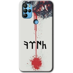 MRC İletişim General Mobile Gm 21 Pro Kılıf Hd Desen Baskılı Arka Kapak + Temperli Cam - Kan Uykusu