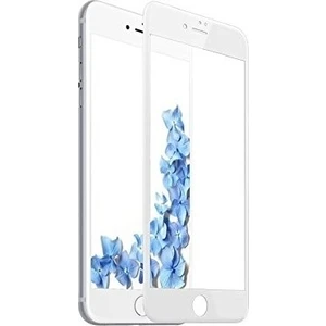 Apple iPhone 7 Temperli Kırılmaz Tam Kaplayan Ekran Koruyucu Cam Beyaz