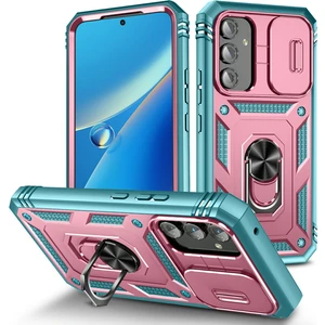 Samsung Galaxy A54 5g Pc Tpu Case Kickstand Şok Geçirmez Kapak Kart Yuvası, Lens Guard (Yurt Dışından)