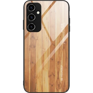 Samsung Galaxy A54 5g Ahşap Desenli Telefon Kılıfı Temperli Cam Tpu Çerçeve Şok Koruyucu Kapak (Yurt Dışından)
