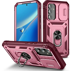 Samsung Galaxy A54 5g Pc Tpu Case Kickstand Şok Geçirmez Kapak Kart Yuvası, Lens Guard (Yurt Dışından)