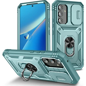Samsung Galaxy A54 5g Pc Tpu Case Kickstand Şok Geçirmez Kapak Kart Yuvası, Lens Guard (Yurt Dışından)