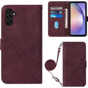 Yb Samsung Galaxy A54 5g Pu Deri Telefon Kılıfı Stand Stand Cüzdan Şok Geçirmez Kapak (Yurt Dışından)
