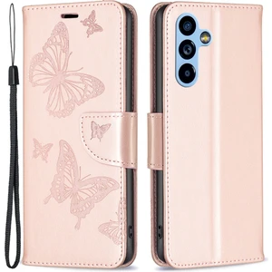 Bf Baskı Desen Serisi-4 Samsung Galaxy A54 5g Pu Deri Basılı Kelebekler Stand Kılıf Önleyici Anti-Drop Telefon Cüzdan Kapağı (Yurt Dışından)