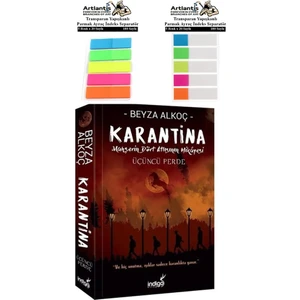 Karantina 3.perde Beyza Alkoç 320 Sayfa 1 Adet Transparan Kitap Ayraç 2 Paket Mahşerin Dört Atlısı 3 Perde